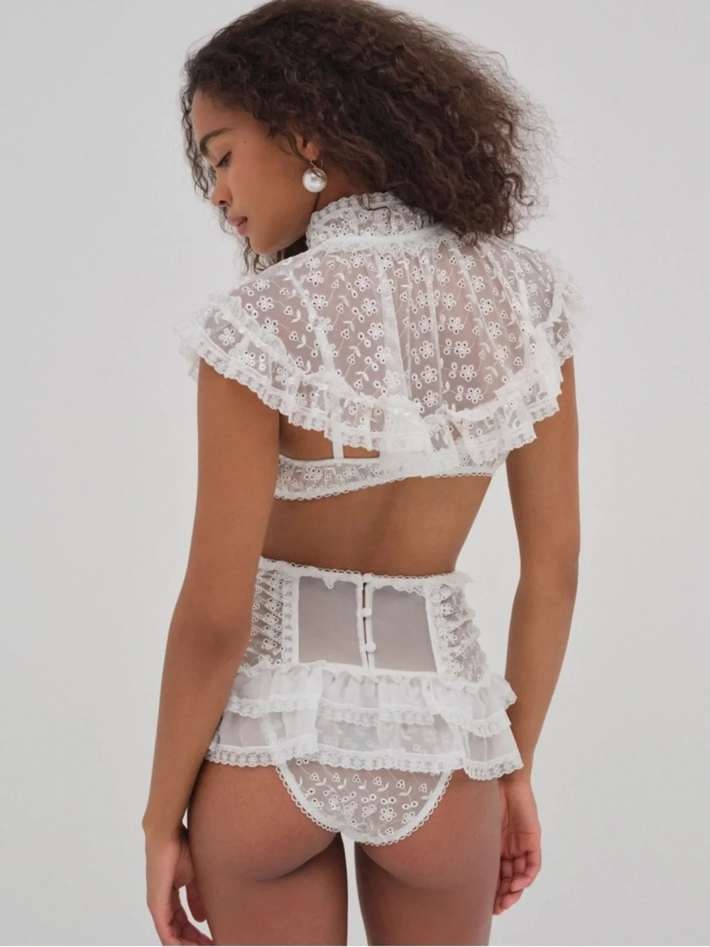 For Love and Lemons Layer Cake Chiffon Collar - Picture 4 of 6